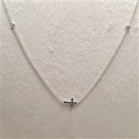 Collana Fanton Gioielli Donna COLLANE ORO in Oro bianco Zirconia CP114-5_52